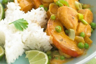 Pollo al curry para niños