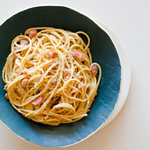 carbonara sin lactosa