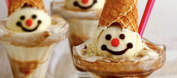 Recetas originales helados con caritas