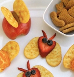 receta de mariposas de fruta