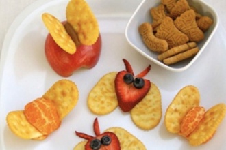 receta de mariposas de fruta