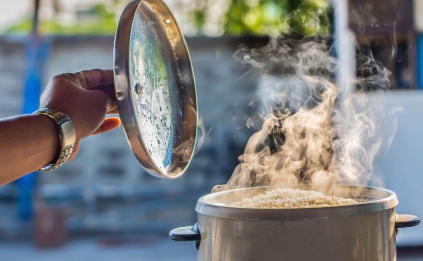 Cómo cocinar arroz al vapor