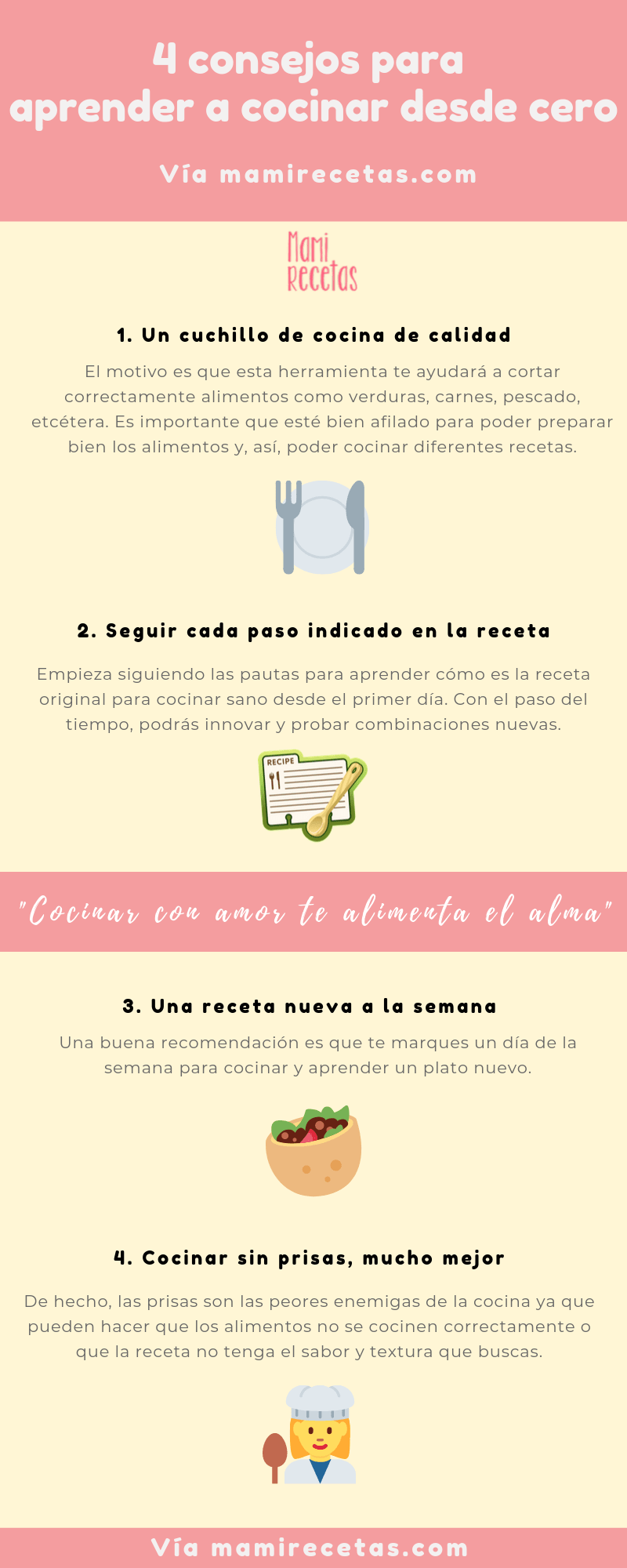 4 consejos para aprender a cocinar desde cero | Cómo aprender a cocinar