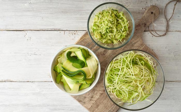 como preparar los zoodles o espaguetis vegetales