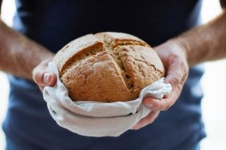 receta pan de hogaza casero sin amsado